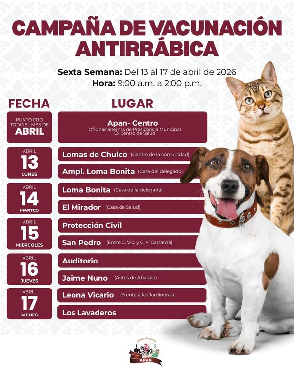 Campaña de Vacunación Antirrábica 2026