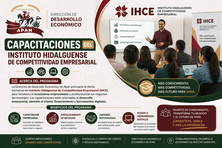 Capacitaciones del Instituto Hidalguense de Competitividad Empresarial